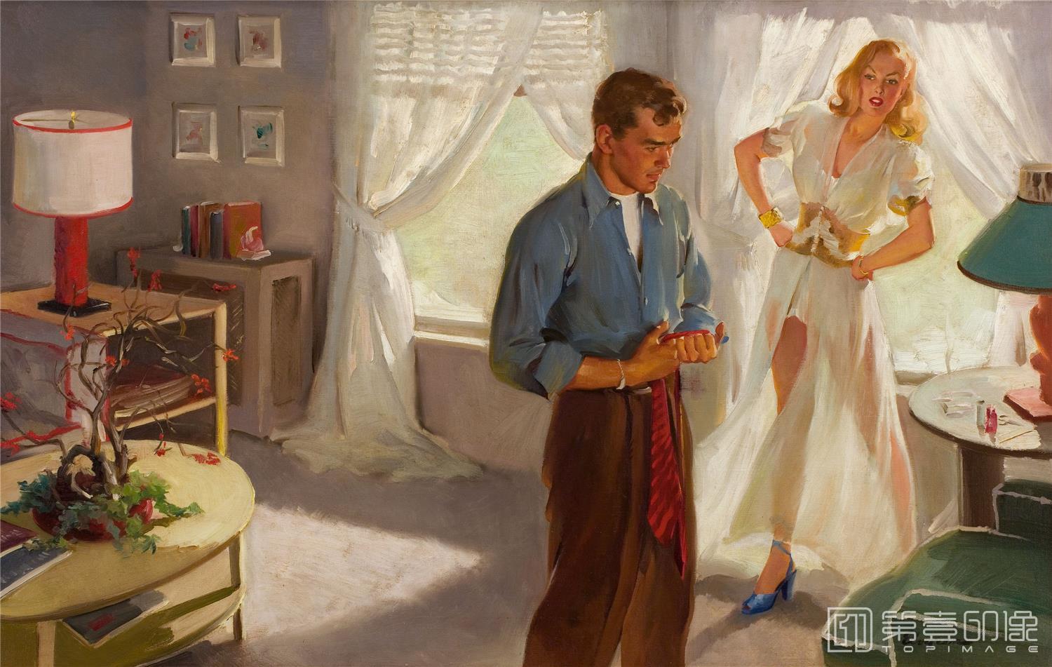 油画-吉尔·艾尔夫格雷恩 Gil Elvgren 作品集-175